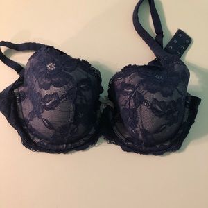 Navy lacey VS bra 36DD